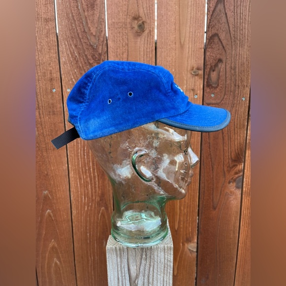 Supreme Velvet Camp Cap Royal Blue FW15 - Picture 2 of 3